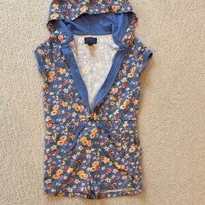 Polo by Ralph Lauren Kids Floral Bodysuit in Blue and Yellow